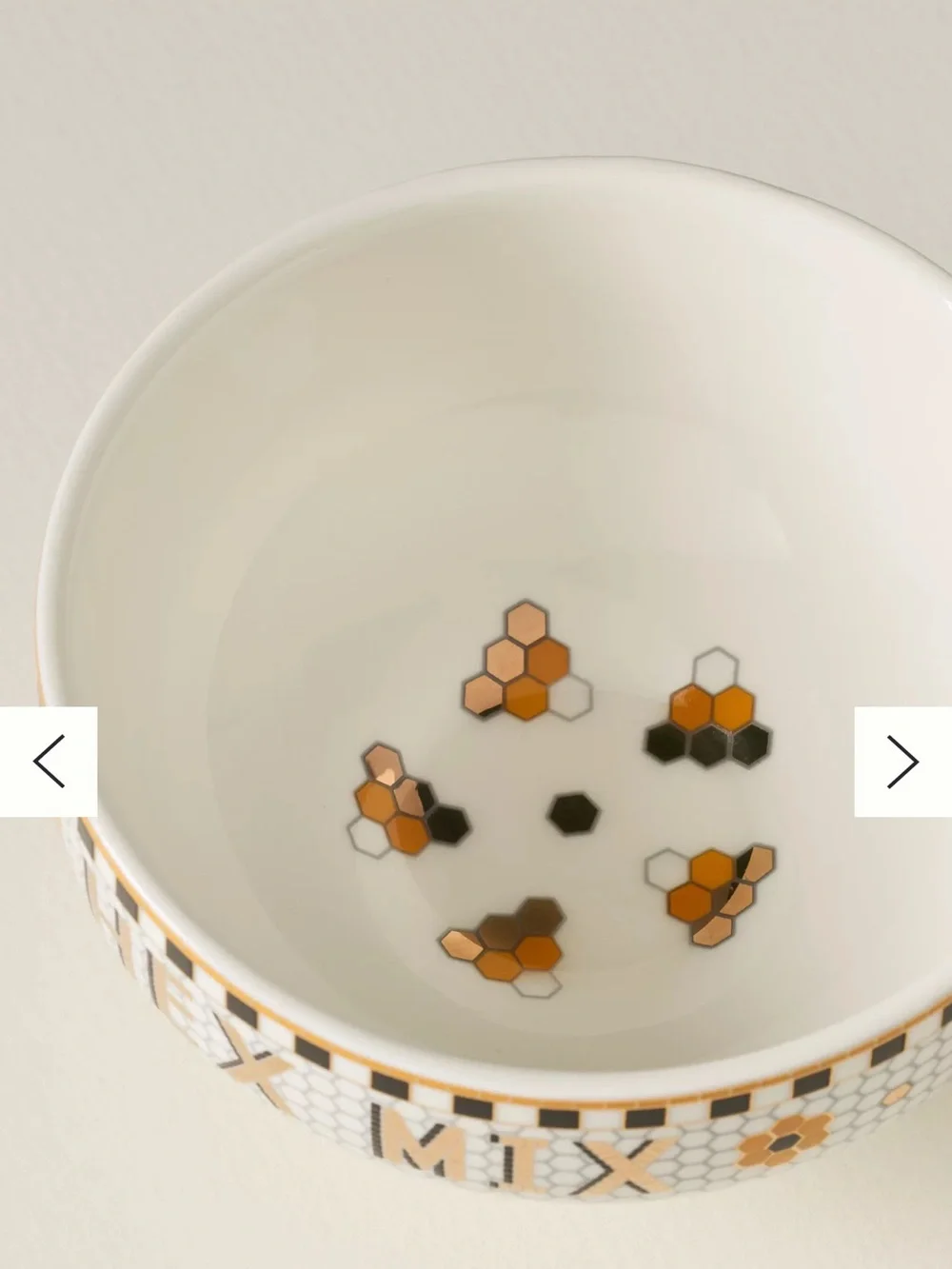 Anthropologie Ceramic Halloween Bowl Stack - White, Black & Gold(each)